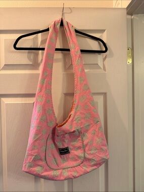 Roberta Oaks Hawaii Pink Floral Hobo Shoulder Bag